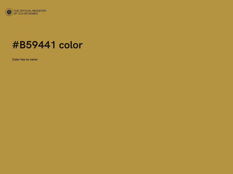 #B59441 color image