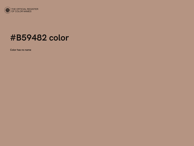 #B59482 color image