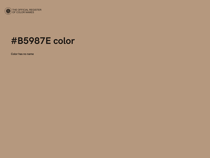 #B5987E color image