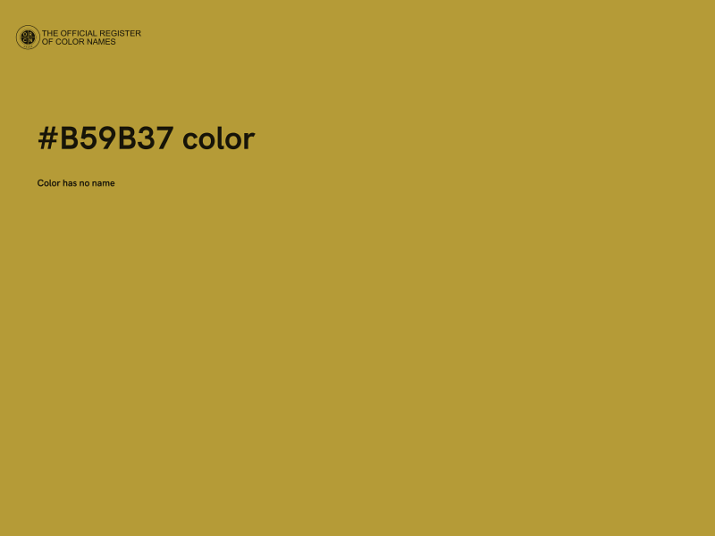 #B59B37 color image