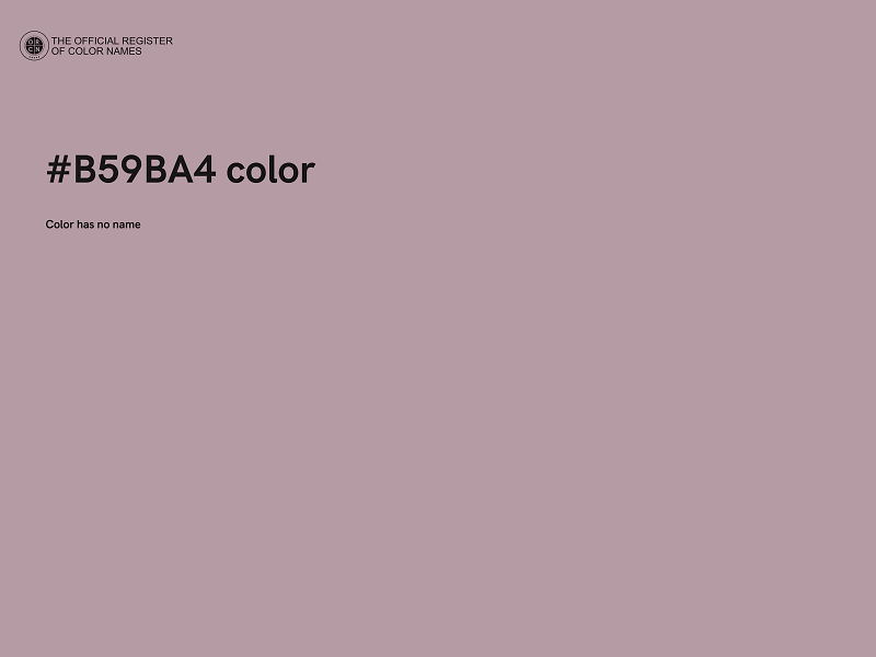 #B59BA4 color image