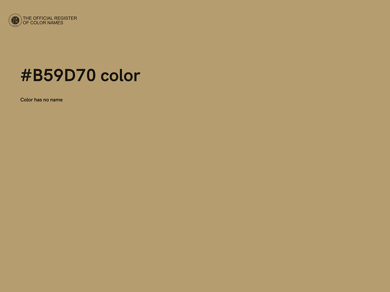 #B59D70 color image