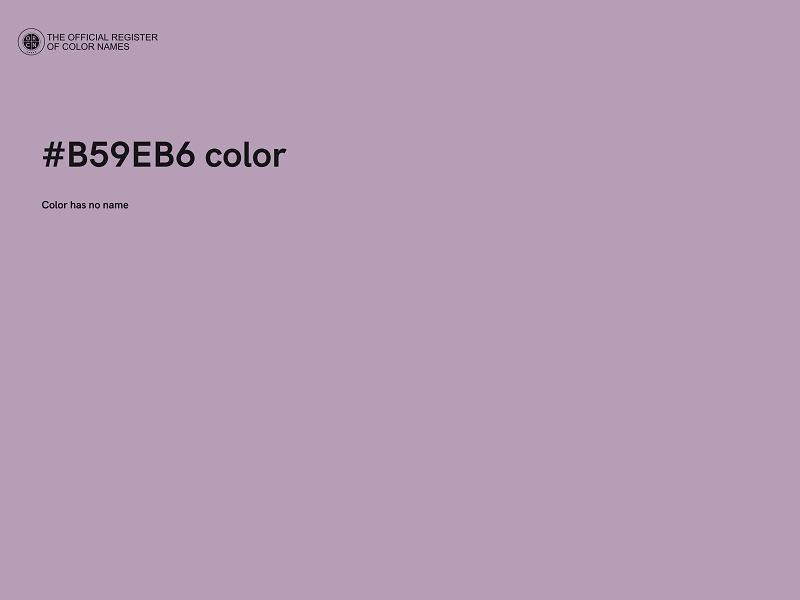 #B59EB6 color image