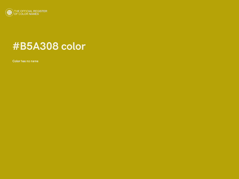 #B5A308 color image