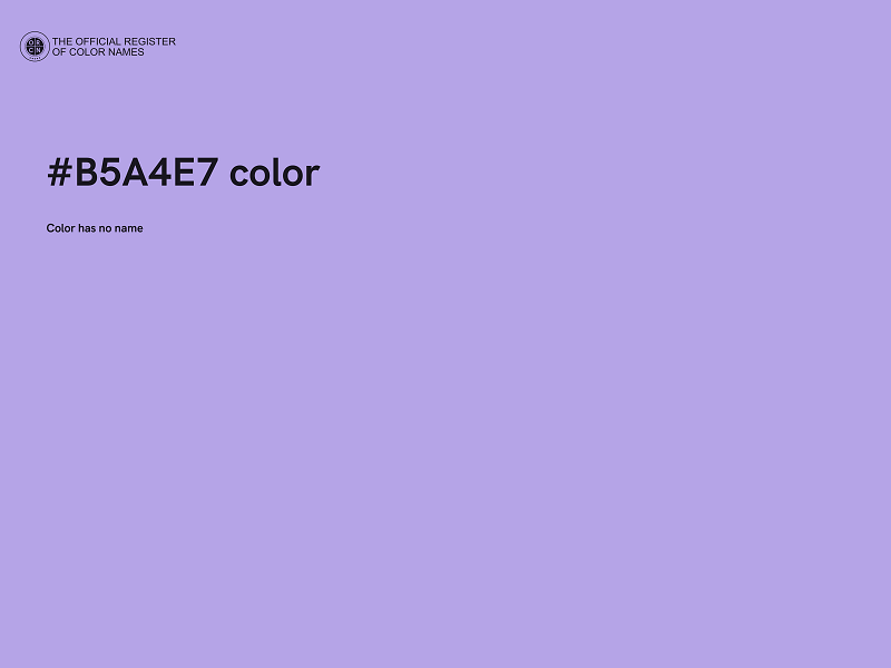 #B5A4E7 color image