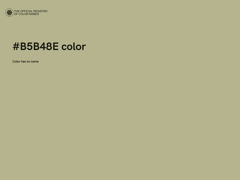 #B5B48E color image