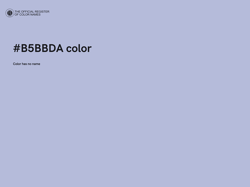 #B5BBDA color image