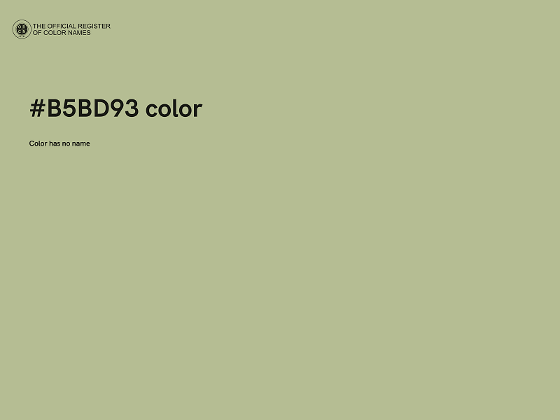 #B5BD93 color image