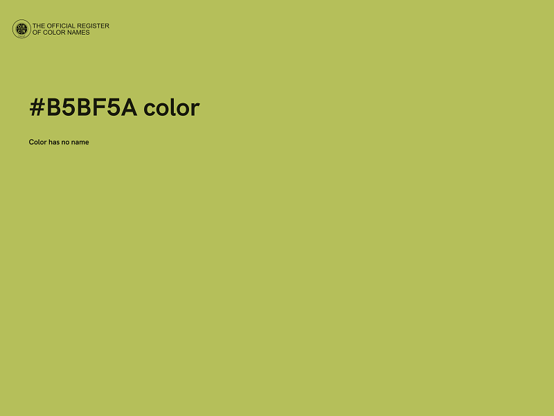 #B5BF5A color image