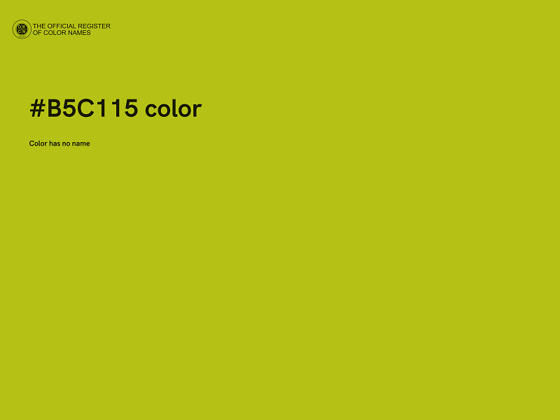 #B5C115 color image