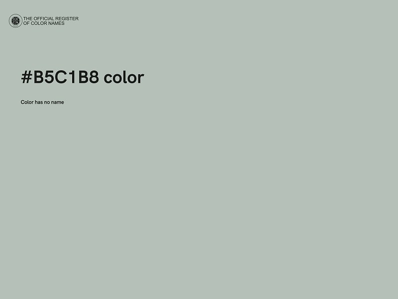 #B5C1B8 color image