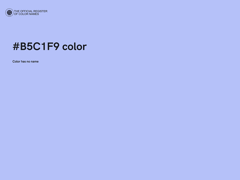 #B5C1F9 color image