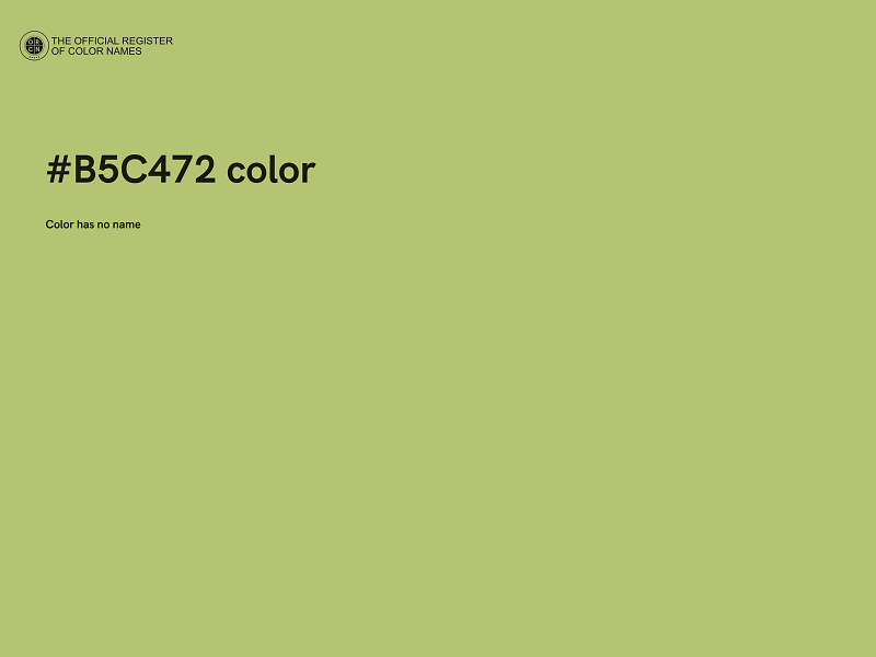 #B5C472 color image