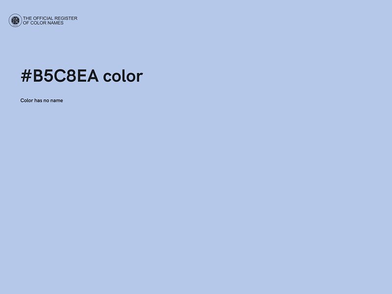 #B5C8EA color image