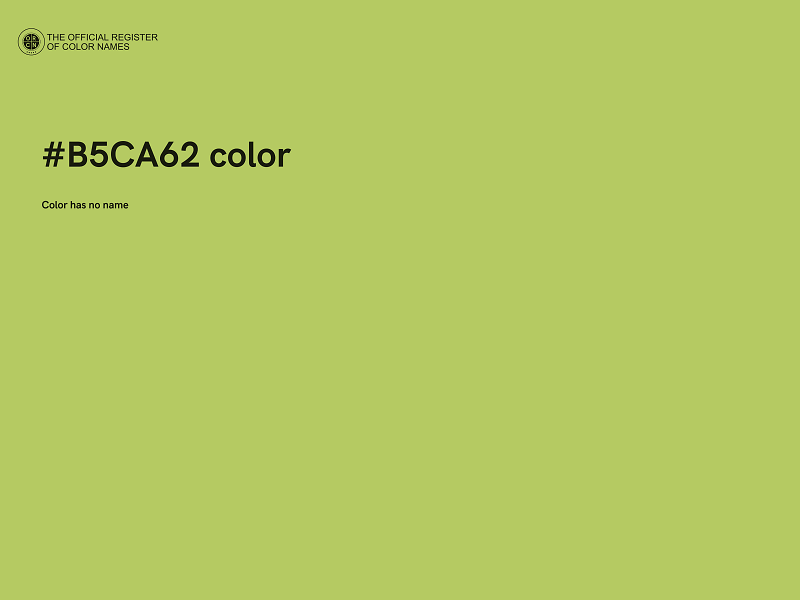 #B5CA62 color image