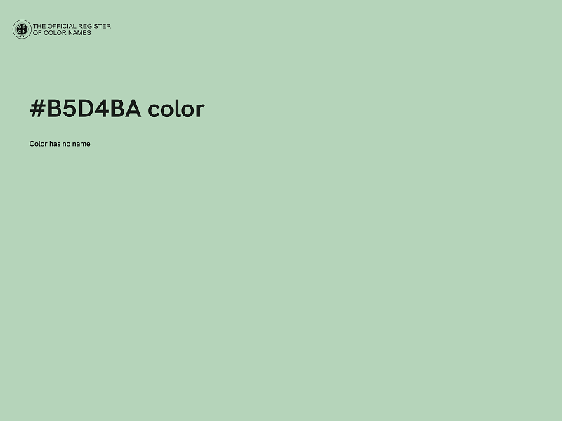 #B5D4BA color image