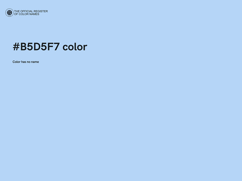 #B5D5F7 color image