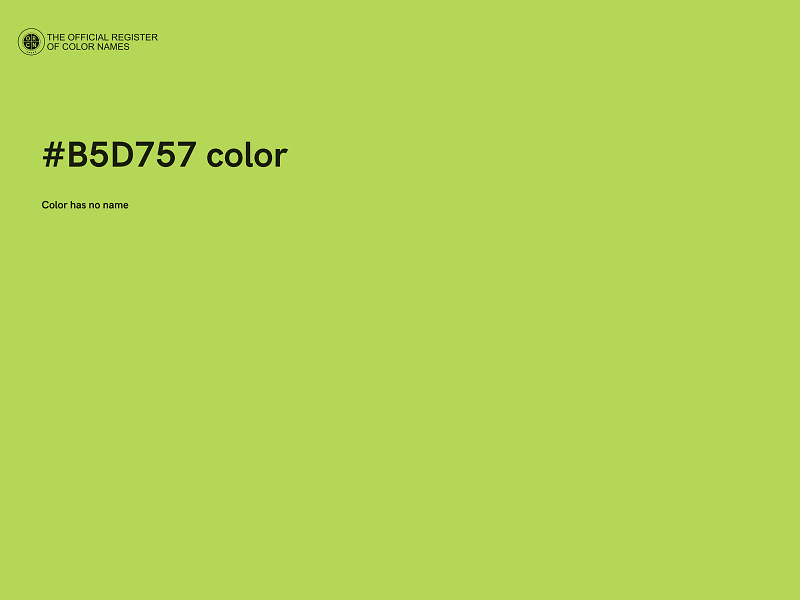 #B5D757 color image