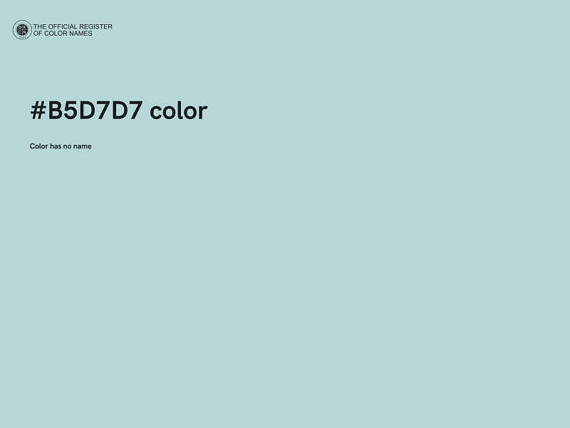 #B5D7D7 color image