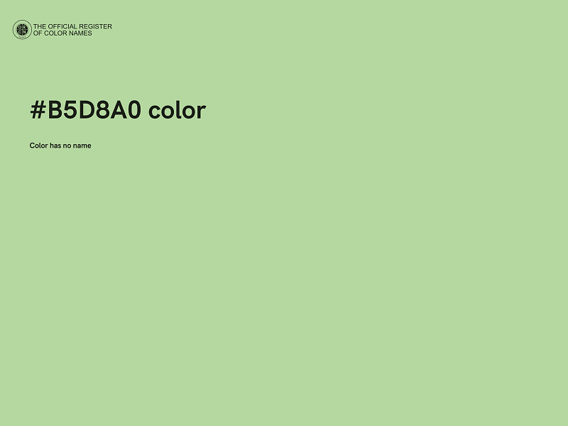 #B5D8A0 color image