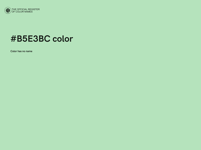 #B5E3BC color image