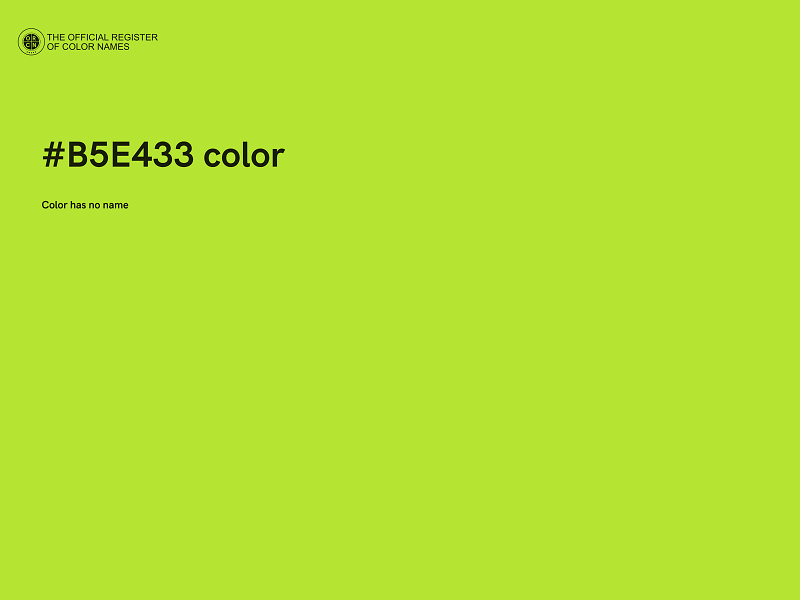 #B5E433 color image