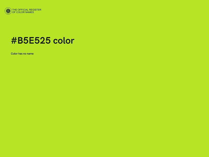 #B5E525 color image