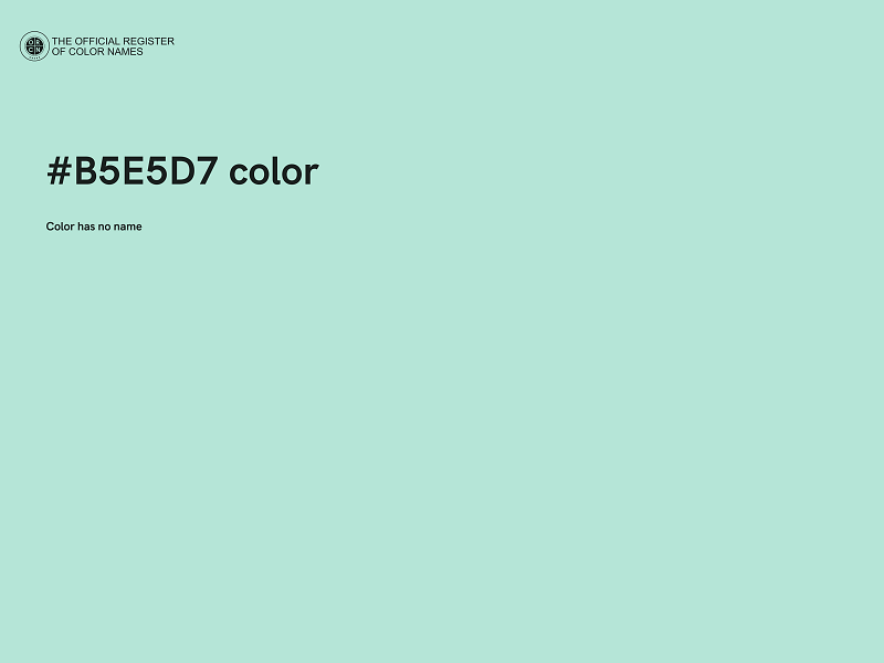 #B5E5D7 color image