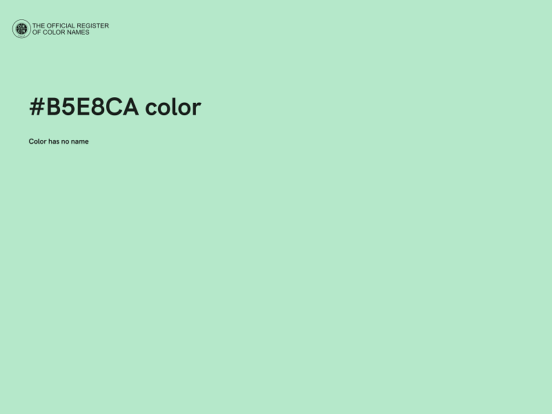 #B5E8CA color image