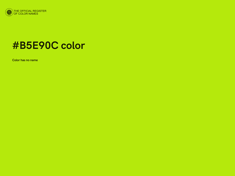 #B5E90C color image