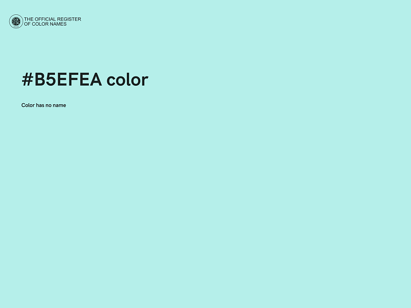 #B5EFEA color image