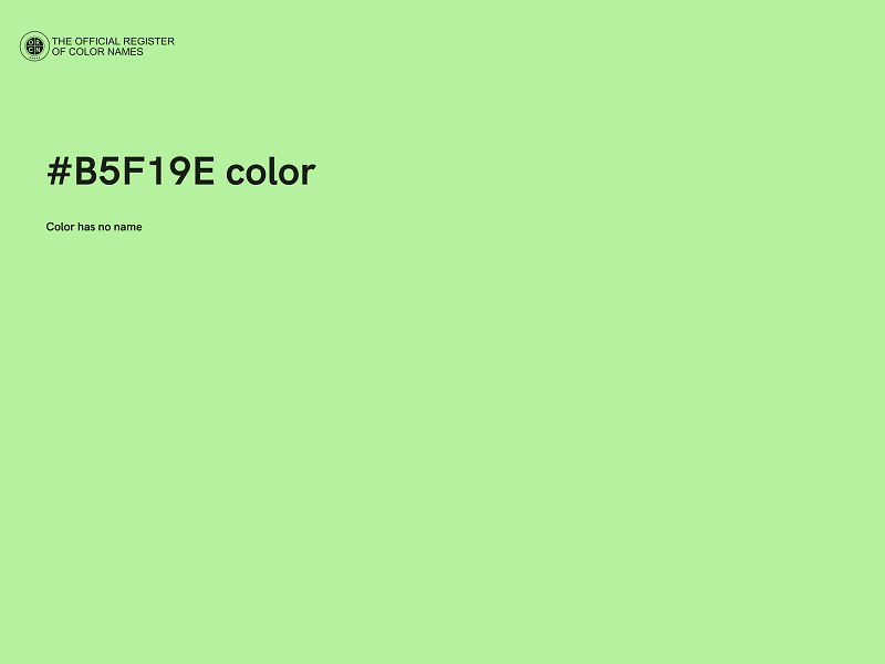 #B5F19E color image