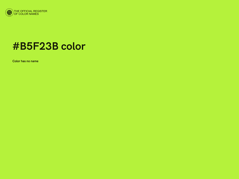 #B5F23B color image