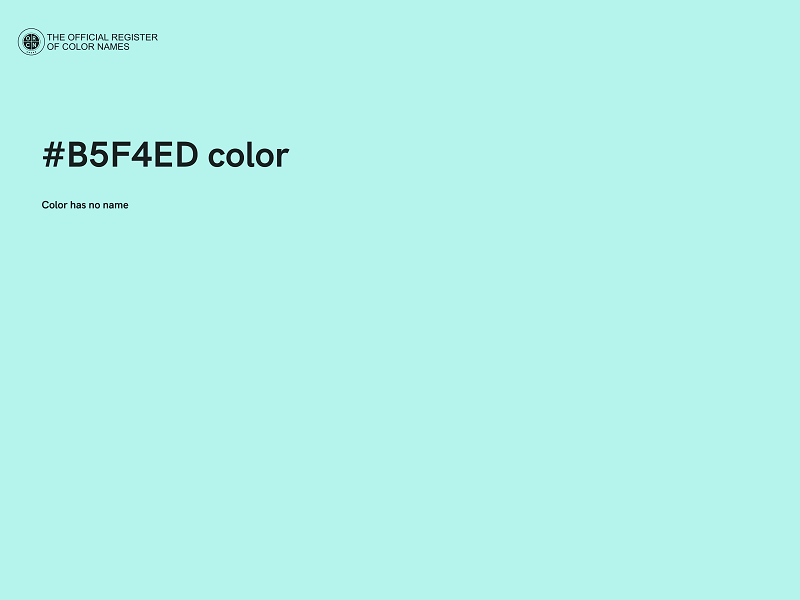 #B5F4ED color image