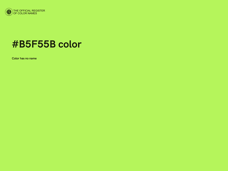 #B5F55B color image