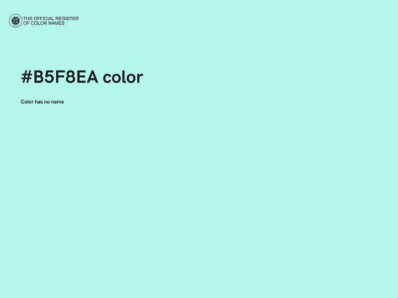 #B5F8EA color image