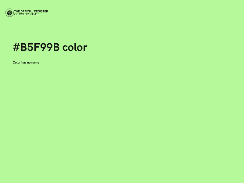 #B5F99B color image