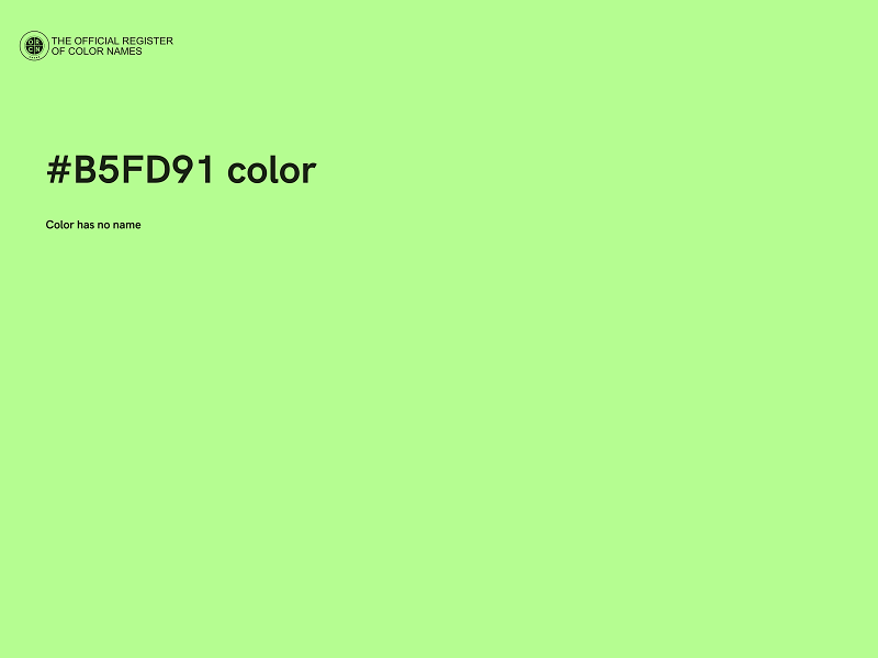 #B5FD91 color image