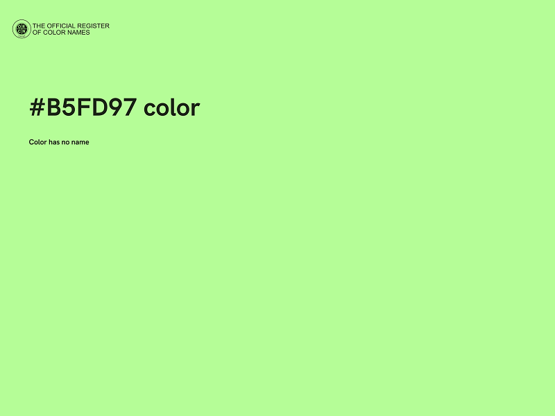 #B5FD97 color image