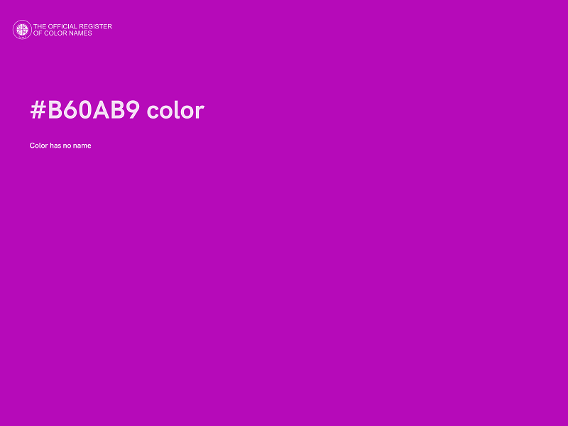 #B60AB9 color image