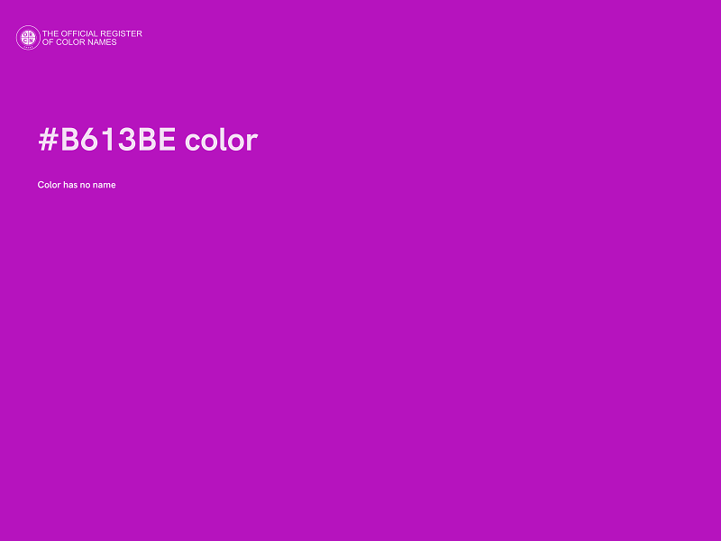 #B613BE color image