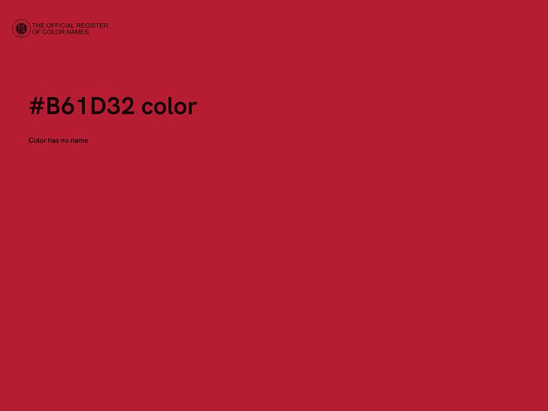 #B61D32 color image