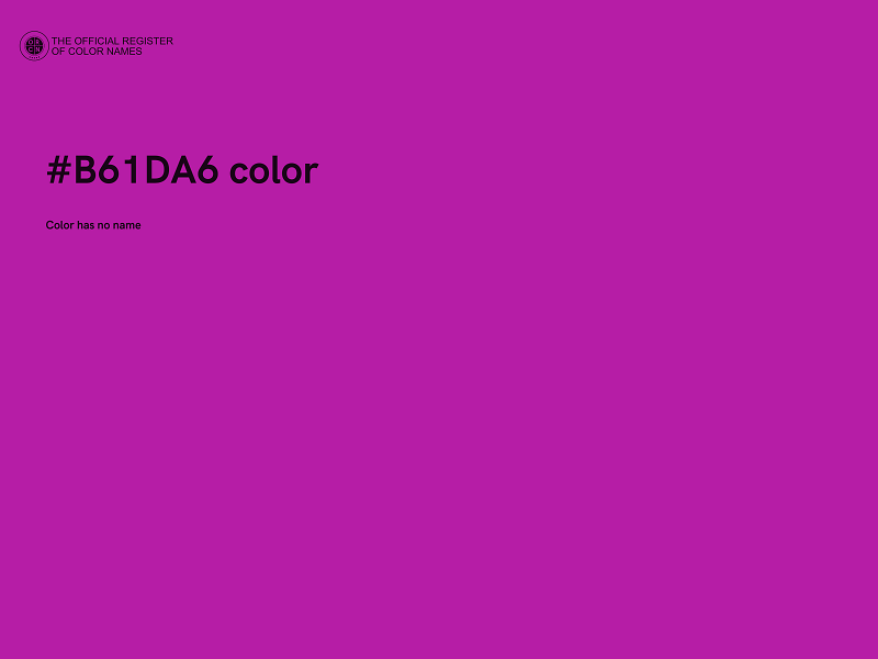 #B61DA6 color image