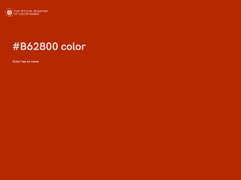 #B62800 color image