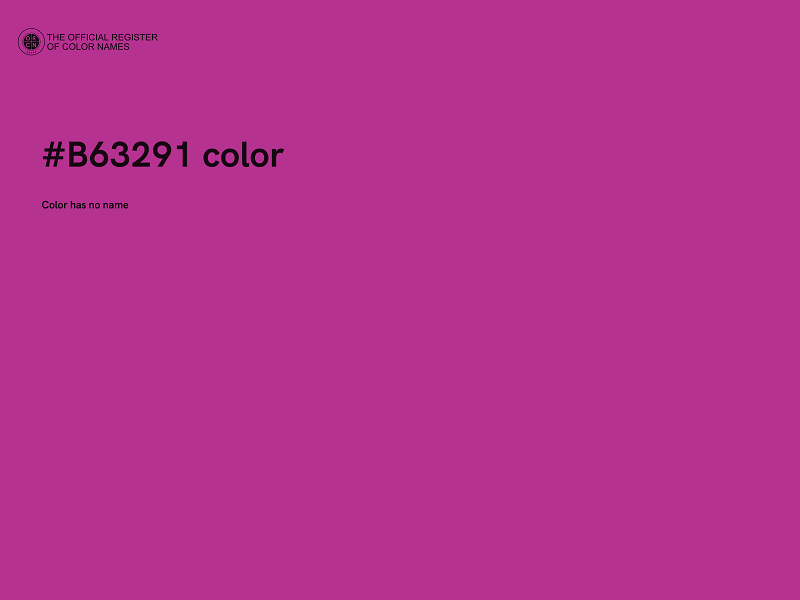 #B63291 color image