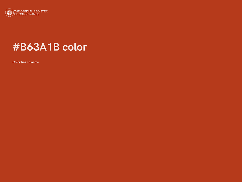 #B63A1B color image