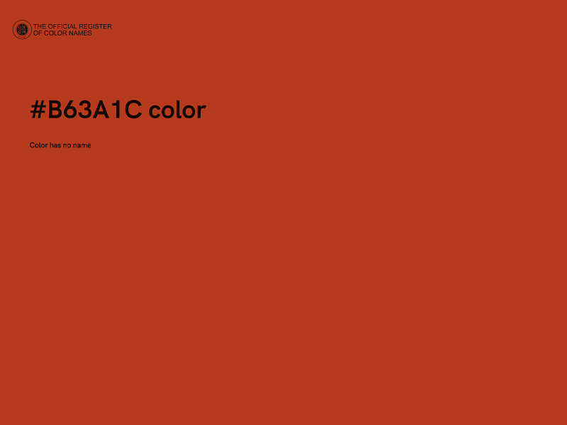 #B63A1C color image