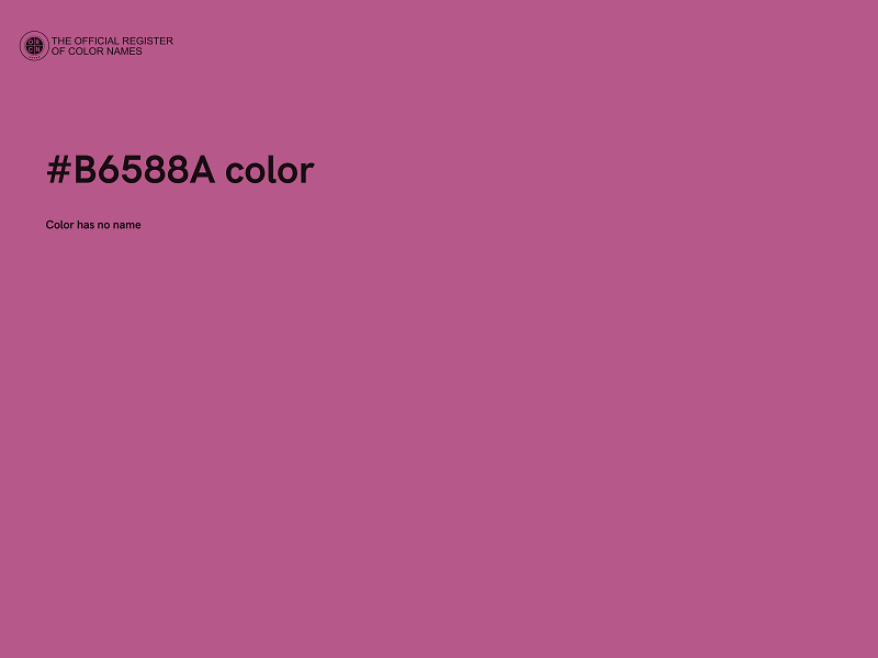 #B6588A color image