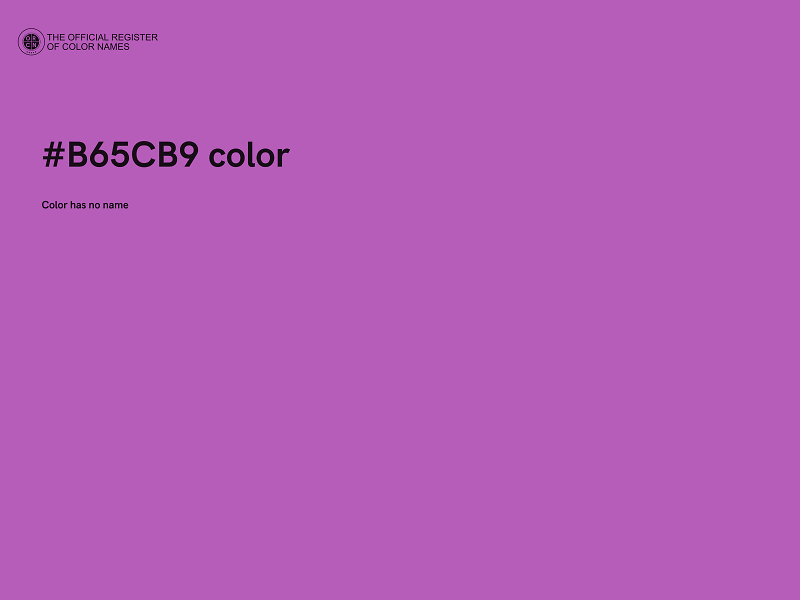 #B65CB9 color image