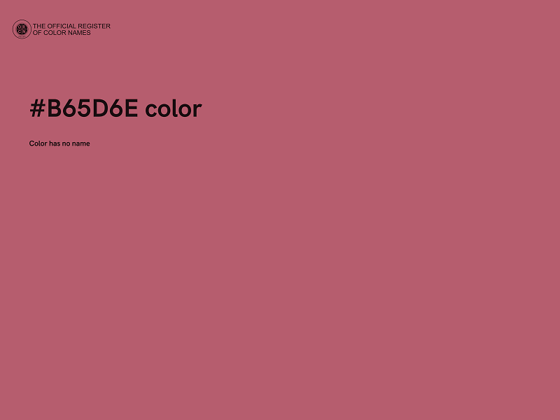 #B65D6E color image